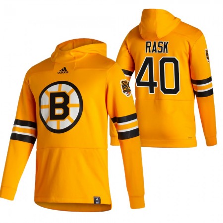 Herren Eishockey Boston Bruins Tuukka Rask 40 2020-21 Reverse Retro Pullover Hooded Sweatshirt